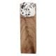2 Pieces Golden Leaf Flower Square Ceramic Wooden Door Stopper
